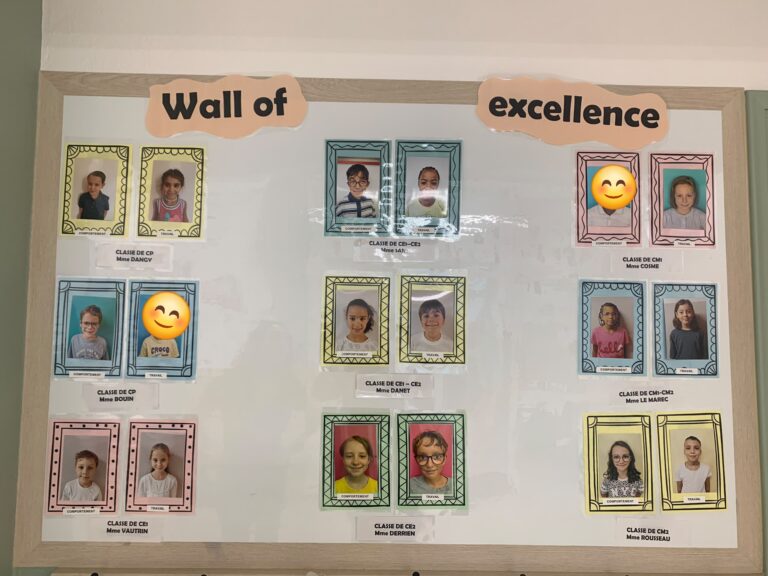 Le « Wall of Excellence » : mettre à l’honneur les réussites de nos élèves